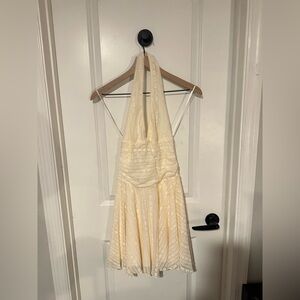 Mini White Lace Dress